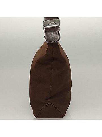 Salvatore Ferragamo Vala Shoulder Bag Canvas Brown Canvas Shoulder Bag Bag (view 2)
