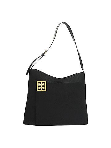 Givenchy Vintage 4G Shoulder Bag Leather Black Canvas Shoulder Bag Bag (view 1)