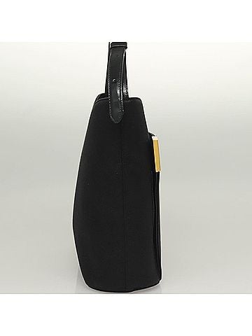 Givenchy Vintage 4G Shoulder Bag Leather Black Canvas Shoulder Bag Bag (view 2)