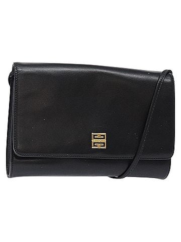 Givenchy Vintage 4G Shoulder Bag Leather Black Leather Shoulder Bag Bag (view 1)