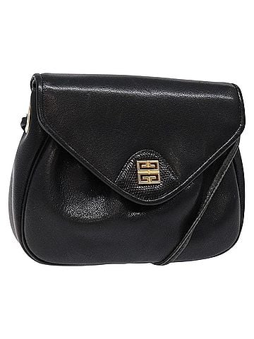 Givenchy Vintage 4G Shoulder Bag Leather Black Leather Shoulder Bag Bag (view 1)