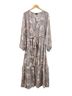 Torrid 100% Polyester Floral Gray Ivory Casual Dress Size 1 - photo 1