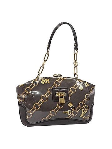 Louis Vuitton Charms Pochette Pvc Over Printed Silk Brown Canvas Clutche & Pouche Bag (view 1)
