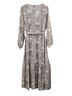 Torrid 100% Polyester Floral Gray Ivory Casual Dress Size 1 - photo 2