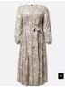 Torrid 100% Polyester Floral Gray Ivory Casual Dress Size 1 - photo 5