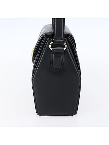 Givenchy Vintage Handbag Leather Black Leather Bag (view 2)