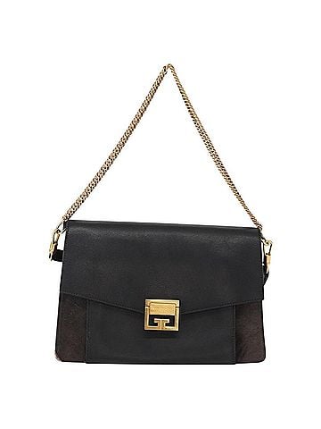 Givenchy Gv3 Flap Bag Leather Black Leather Shoulder Bag Bag (view 1)