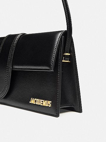 Jacquemus Le Bambino Flap Shoulder Bag Leather Black Leather Shoulder Bag Bag (view 2)