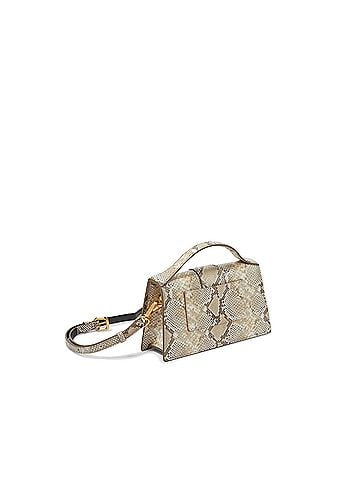 Jacquemus Le Grand Bambino Flap Bag Python Skin Beige Leather Handbag (view 2)