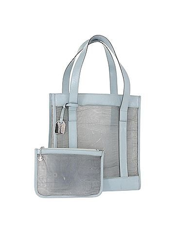 Gucci Vintage Tote Leather Blue Leather Tote Bag Bag (view 1)