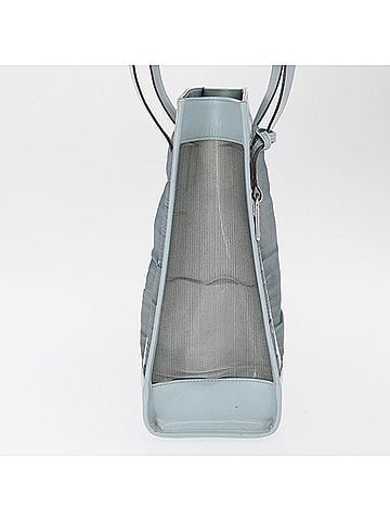 Gucci Vintage Tote Leather Blue Leather Tote Bag Bag (view 2)