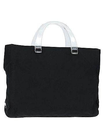 Prada Resin Handle Tote Tessuto Black Nylon Tote Bag Bag (view 1)