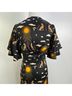 Never Fully Dressed Animal Print Graphic Black Multi Color Cocktail Dress Size 2 - photo 8