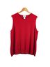 Neiman Marcus Solid Red Sweater Vest Size 2X - photo 1