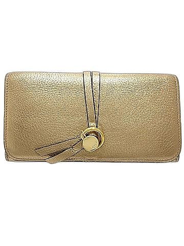 Chloé Chloé Chloe Alphabet Long Wallet 4SH0819 Leather Merlic Gold Women's 181692 (view 2)