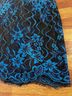 H:ours Floral Black Blue Cocktail Dress Size XS - photo 5