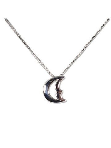 Tiffany TIFFANY 925 Crescent Moon Pendant Necklace (view 1)
