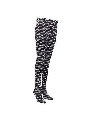 Balenciaga rare BALENCIAGA Runway Demna Pantashoe black logo high heel boot pants IT38 EU37 (view 1)