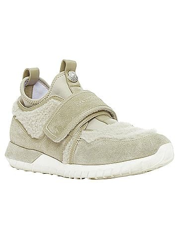 Moncler Moncler Suede Shearling Tape Sneakers (view 2)