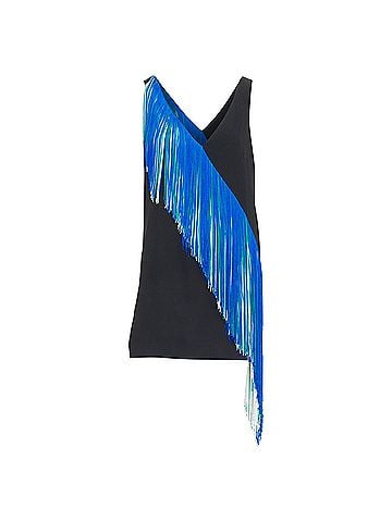 Christopher Kane Christopher Kane Runway Asymmetric Fringing Strip fringe dress (view 1)