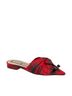 Alessandro Dell'Acqua Plaid Red Black Mule/Clog Size 9 1/2 - photo 1