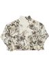 Anthropologie Floral Ivory Gray Cashmere Pullover Sweater Size XS - photo 1