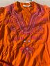Tory Burch Orange Long Sleeve Blouse Size 4 - photo 3