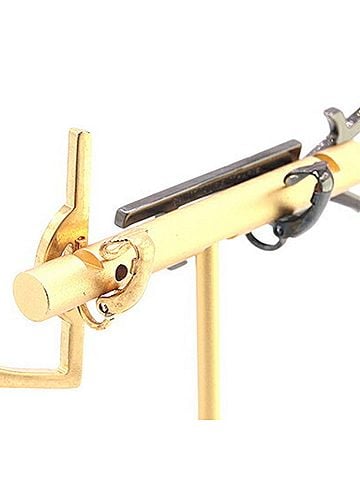 Yves Saint Laurent Yves Saint Laurent Saint Laurent YSL Black and Gold Metal Earring for Women, Single Ear (view 2)