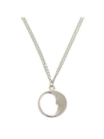 Tiffany Tiffany Man in the Moon Double Chain Silver 925 Necklace 1812 (view 1)