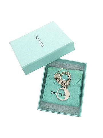 Tiffany Tiffany Man in the Moon Double Chain Silver 925 Necklace 1812 (view 2)