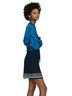 Maje Stripes Blue Black Orange Green Skort Size S - photo 2