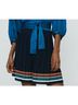 Maje Stripes Blue Black Orange Green Skort Size S - photo 4