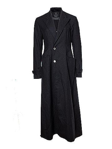 Yohji Yamamoto Yohji Yamamoto Grey maxi trench coat (view 1)