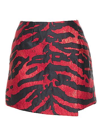 Dolce & Gabbana Dolce Gabbana Tiger Stripe Jacquard Mini Skirt (view 1)