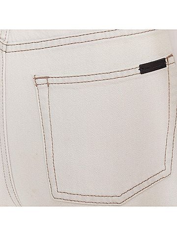 Saint Laurent Saint Laurent Washed Cotton Distressed Shorts (view 2)