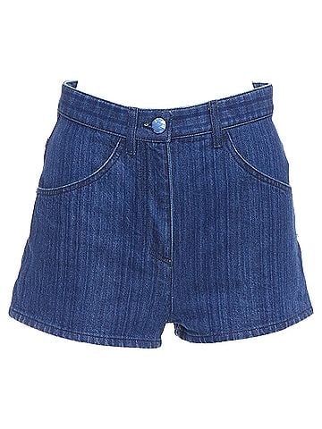 Chanel Chanel CC Logo Trompe Loeil Denim Shorts (view 1)