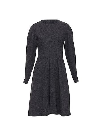 Céline Celine Phoebe Philo dark grey wool blend hi low hem dress (view 1)