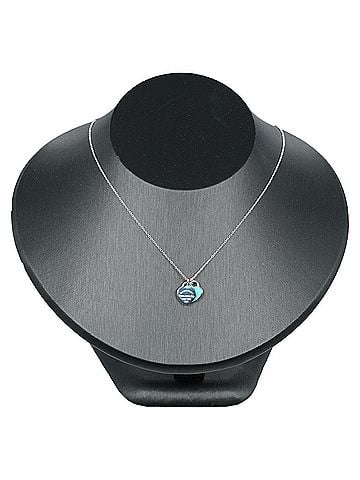 Tiffany Tiffany & Co. Return to Necklace Double Heart Silver 925 Blue TIFFANY Women's (view 2)