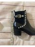 Zara 100% Leather Solid Black Boots Size EU 40 - photo 10