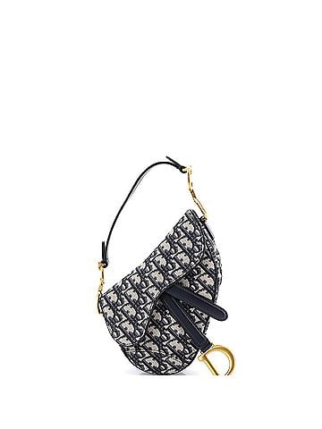Christian Dior Saddle Handbag Oblique Canvas Mini