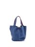 Hermès 100% Leather Blue Purple Eclat Picotin Lock Bag Clemence MM One size - photo 4