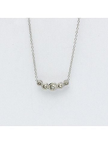 Tiffany Tiffany Jazz Graduated Necklace Platinum Diamond Men,Women Fashion Pendant Necklace (Silver) (view 2)