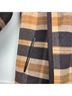 Michael Kors Collection Plaid Brown Tan Black Coat Size S - photo 5