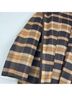 Michael Kors Collection Plaid Brown Tan Black Coat Size S - photo 4