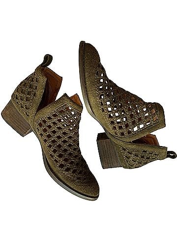Jeffrey Campbell Taggart Suede Cutout Ankle Boots (view 2)