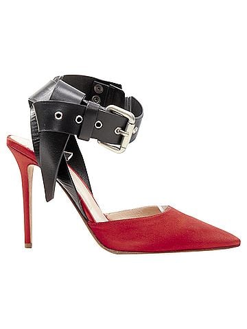 Monse Monse satin punk ankle strap pump (view 1)