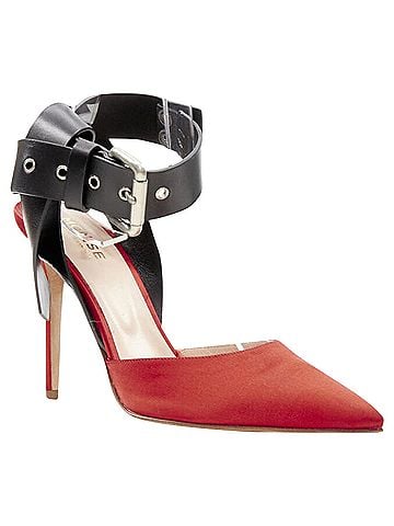 Monse Monse satin punk ankle strap pump (view 2)