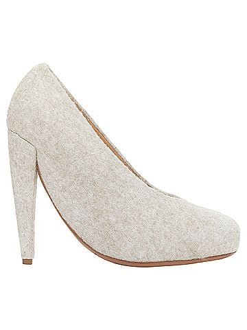 Maison Margiela Maison Margiela Wool Felt Convex Sole High Heel Pumps (view 1)