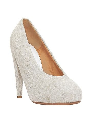 Maison Margiela Maison Margiela Wool Felt Convex Sole High Heel Pumps (view 2)