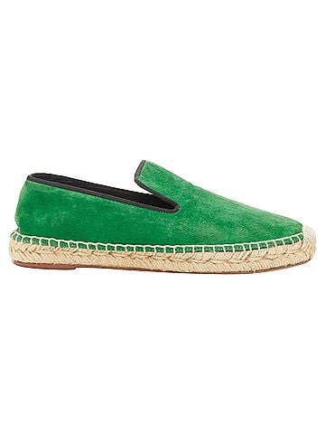 Céline Celine Phoebe Philo Suede Grosgrain Jute Espadrilles (view 1)